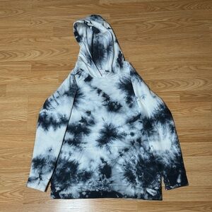 Magic Black and White Tie-Dye Hoodie Sweater